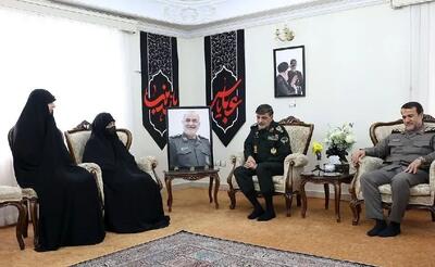 دیدار سردار رادان با خانواده فرماندهان شهید/ وقایع جنگ ۱۲ روزه تکرار تاریخ عاشورا بود