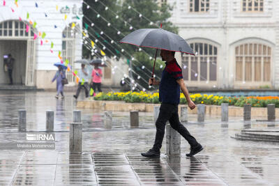 رگبار و رعد و برق در ۱۴ استان