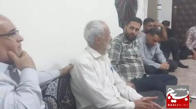 لحظه اعلام خبر شهادت سردار میثم رضوانپور به پدر شهید