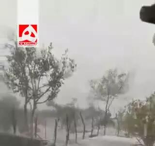 بارش تگرگ در استان هرمزگان