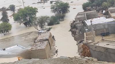 مسدود شدن ۵ محور مواصلاتی جنوب سیستان و بلوچستان در پی بارندگی