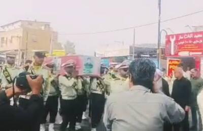 فیلم/ تشییع شهید عباس بیرقی‌فرد در بندرعباس