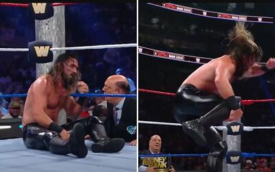 لحظه مصدومیت سث رالینز در رویداد WWE Saturday Night’s Main Event - پارس فوتبال