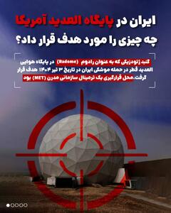 ایران در پایگاه العدیده آمریکا چه چیزی را هدف قرار داد؟