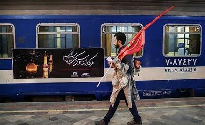 قطار اربعینی از مبدا ساری به کرمانشاه مسافران را جابجا می کند