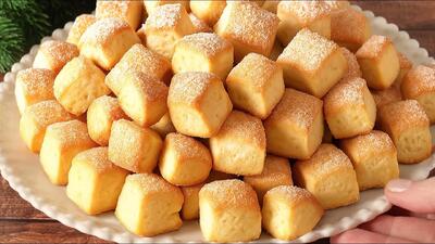 طرز تهیه کلوچه های حبه ای برای چای عصرانه / پخت سریع در ۵ دقیقه