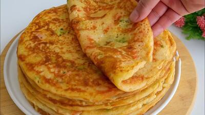 طرز تهیه نان صبحانه رستورانی فقط با ۲ عدد تخم مرغ