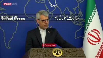 ببینید| بقائی: ایران به رایزنی با اروپا ادامه می‌دهد