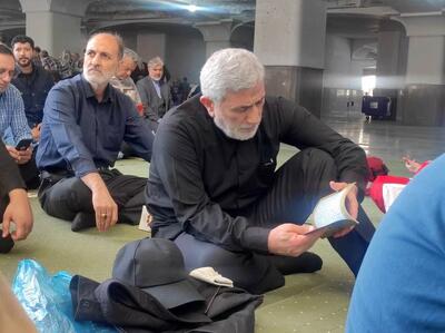 حضور سردار قاآنی در مراسم بزرگداشت شهدای سپاه قدس در جنگ 12روزه