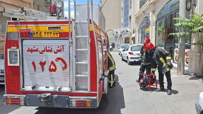 آتش‌سوزی هتل آپارتمان در مشهد مهار شد