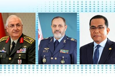 گفت وگوی امیر سرتیپ نصیرزاده با وزیران دفاع ترکیه و مالزی