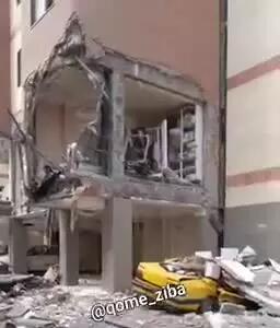 تصاویر تازه از شدت انفجار نشت گاز در پردیسان قم