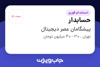 استخدام حسابدار در پیشگامان عصر دیجیتال