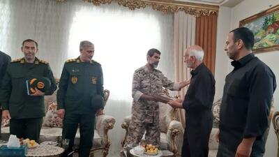 دیدار با خانواده شهدای اقتدار باقرلو و موسوی در خوی