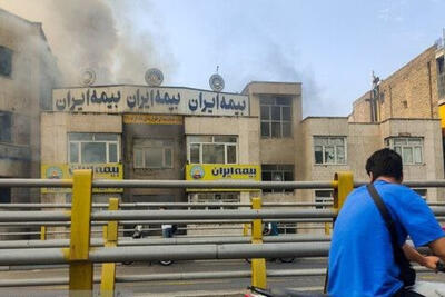 آتش‌سوزی فروشگاه کفش خیابان در دماوند تهران