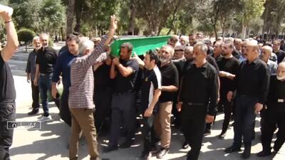 تشییع جانباز علیرضا رحیمی بر دستان مردم قدرشناس گرگان