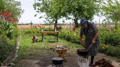 پخت کوکوی بادمجان به روش روستاییان آذربایجان (فیلم)