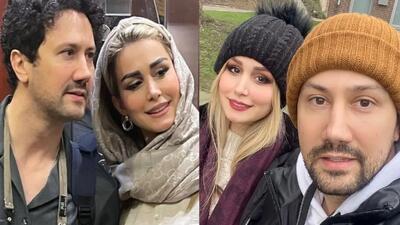 تصویر روز | تفریحات لاکچری سپیده بزمی پور و همسرش شاهرخ استخری در ساحل دریا | گلی شی