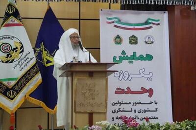 امام جمعه موقت اهل سنت چابهار: وحدت ملت مانع تحقق اهداف رژیم صهیونی شد