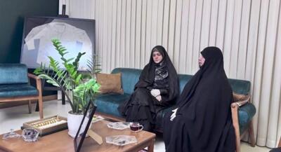 حضور زهرا پزشکیان در منزل شهید حاجی‌زاده | جهان نیوز