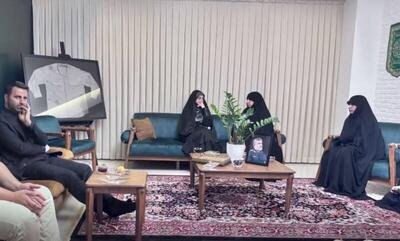 دختر و داماد پزشکیان در منزل سردار شهید حاجی‌زاده +فیلم