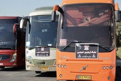 خدمت‌رسانی ناوگان حمل‌ونقل به زائران اربعین چهارمحال‌وبختیاری