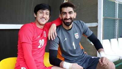 سردار آزمون خطاب به علیرضا بیرانوند: 12 سال کنار هم نشستیم و نون و نمک هم رو خوردیم، خیلی دوست دارم و بدون تو بی‌نظیری دماغ خوشگل تیم ملی+عکس