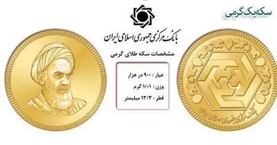 قیمت سکه گرمی امروز سه شنبه ۲۴ تیر ماه ۱۴۰۴ با سقوط تاریخی در عصر این روز