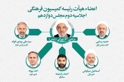 اعضای هیات رئیسه کمیسیون فرهنگی مجلس معرفی شدند |  انتخاب مجدد «آقاتهرانی» به عنوان رئیس