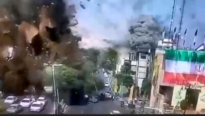 فیلم‌منتشرنشده از  دوربین‌های ترافیکی پس از حمله موشکی به تجریش