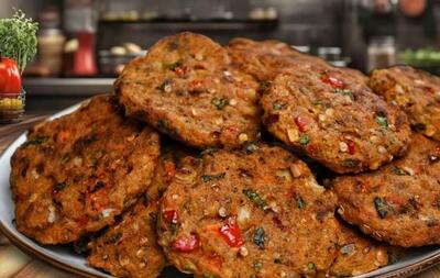طرز تهیه کتلت عربی بدون گوشت و تخم مرغ سالم، رژیمی!