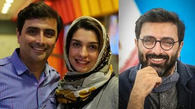 تصویر روز | ترسیدن امین زندگانی از بغل کردن خانم هوادار  | گلی شی