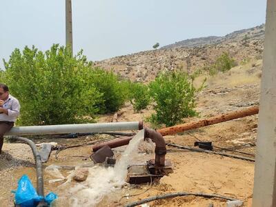 کاهش تنش آبی روستاهای گروس و برغون باشت با بهره‌برداری مجدد از چاه تأمین آب