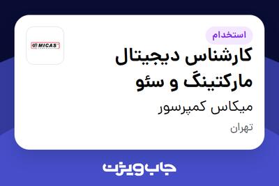 استخدام کارشناس دیجیتال مارکتینگ و سئو در میکاس کمپرسور