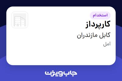 استخدام کارپرداز - آقا در کابل مازندران