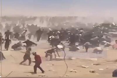 شهادت ۱۰ فلسطینی بر اثر خفگی در مرکز آمریکایی توزیع کمک در غزه!