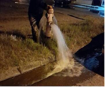 شستشوی ۵۰ کیلومتر شبکه آب در آزادشهر