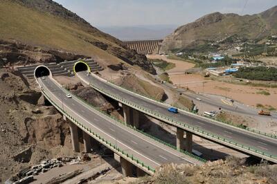 انسداد محور آزادراه منجیل به رودبار