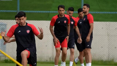 تمرینات پرفشار و سنگین پرسپولیس زیر نظر هاشمیان - پارس فوتبال