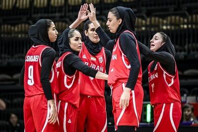 صعود تیم ملی بسکتبال زنان به نیمه‌نهایی دیویژن B آسیا - پارس فوتبال