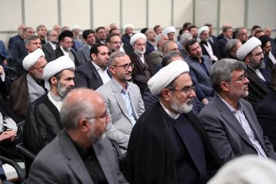 اولین تصاویر از دیدار رئیس و مسئولان عالی قوه قضائیه با رهبر انقلاب