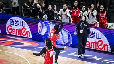 صعود تیم بسکتبال بانوان ایران به نیمه‌نهایی کاپ آسیا با اقتدار