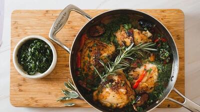 طرز تهیه مرغ مجلسی سرخ شده اسکارپاریلو؛ یه غذای ایتالیایی - سبک ایده آل