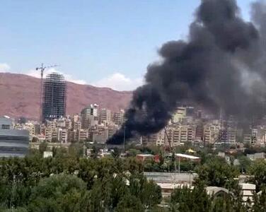 دستگاه رنجر در شهربازی تبریز آتش گرفت