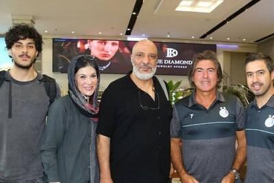 دیدار ریما رامین‌فر و امیر جعفری با سرمربی استقلال + عکس