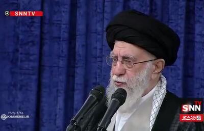 رهبر انقلاب: پیگیری جنایات (رژیم صهیونیستی) در دادگاه اگر ۲۰ سال هم طول بکشد اشکالی ندارد / یقه جنایتکار باید گرفته شود + فیلم