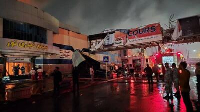 خسارت به ۷۶ باب مغازه درپی حادثه بازار نور درگهان قشم