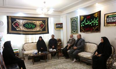 حضور مدیرعامل کانون در منزل شهید سه ساله‌ی حملات رژیم صهیونیستی