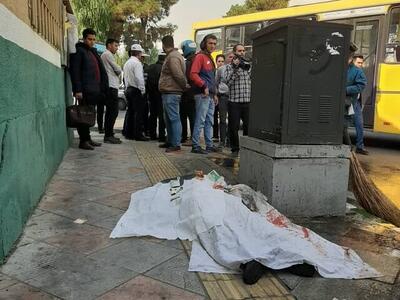 تصادف مرگبار خودرو با عابر پیاده در تهران