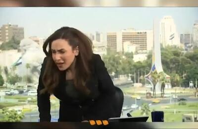 حملات وحشتناک اسرائیل نفس مجری زن سوری را بند‌آورد + فیلم